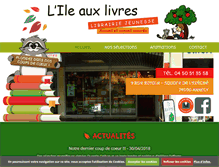Tablet Screenshot of librairie-ileauxlivres-savoie.com